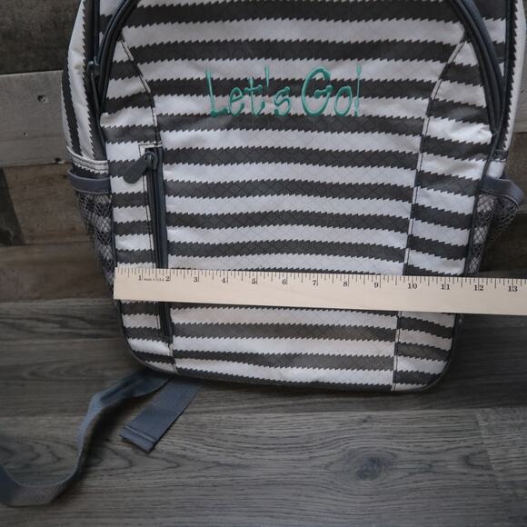 Thirty-One Gray White Backpack Lets Go - Picture 8 of 10